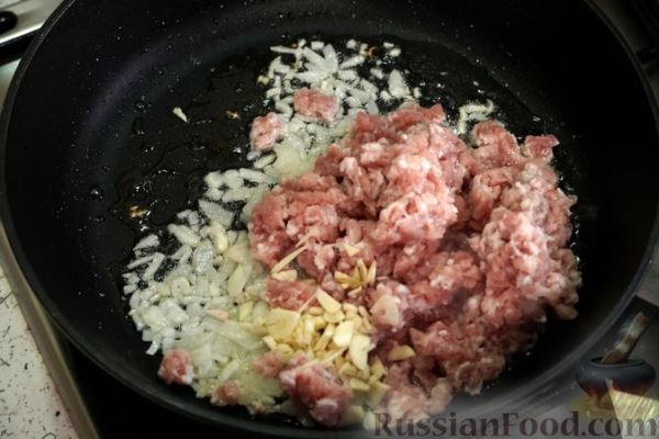 Баклажаны с фаршем и сыром (в духовке)